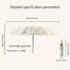Automatic Folding Umbrella with Mathematical Pattern