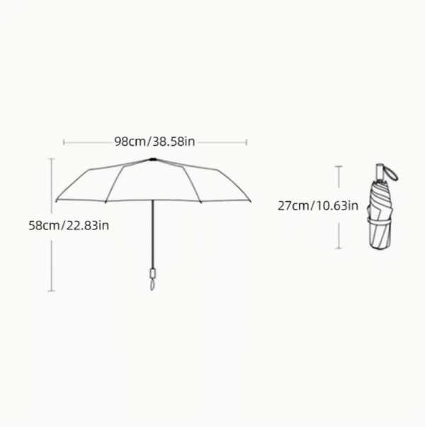 Vintage Rust Red Heart Sun Umbrella