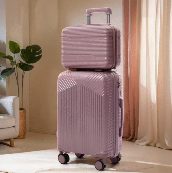 Pink Universal Wheel Travel Suitcase Set