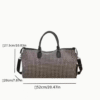 Large Capacity Houndstooth Travel Sports Bag