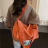 Orange Large Capacity Short Trip Travel Bag