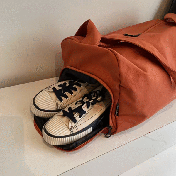 Orange Large Capacity Short Trip Travel Bag