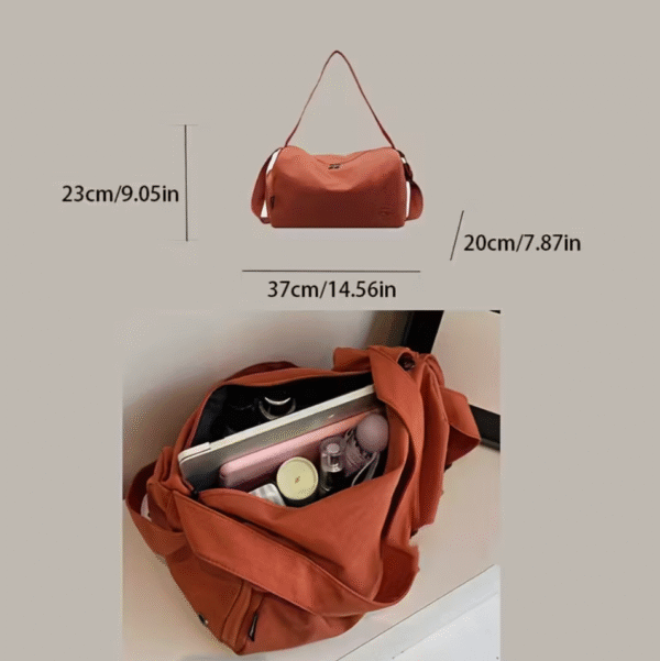 Orange Large Capacity Short Trip Travel Bag