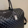 Black Diamond Pattern Large Capacity Travel Tote