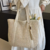 Perfect Lily Woven Tote Bag in White