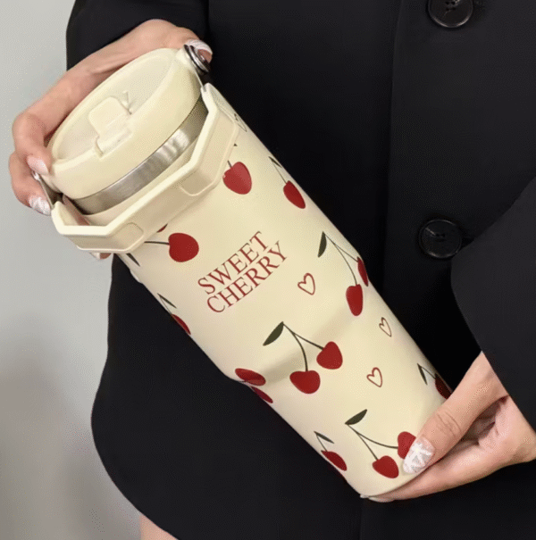 30oz Insulated Stainless Steel Tumbler with  Folding Straw