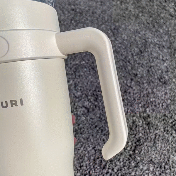 38oz Stainless Steel Insulated Flask with Straw Lid and Carry Handle